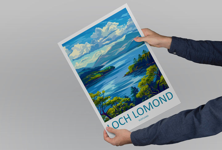 Loch Lomond Travel Print Wall Art Loch Lomond Wall Hanging Home Decoration National Park Gift Art Lovers Wall Art Print Loch Lomond Poster
