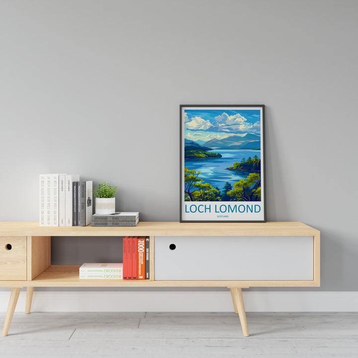 Loch Lomond Travel Print Wall Art Loch Lomond Wall Hanging Home Decoration National Park Gift Art Lovers Wall Art Print Loch Lomond Poster