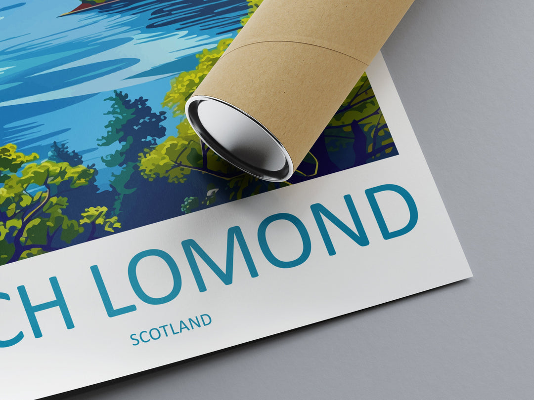 Loch Lomond Travel Print Wall Art Loch Lomond Wall Hanging Home Decoration National Park Gift Art Lovers Wall Art Print Loch Lomond Poster