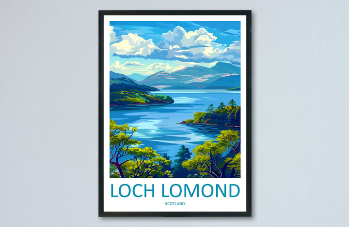 Loch Lomond Travel Print Wall Art Loch Lomond Wall Hanging Home Decoration National Park Gift Art Lovers Wall Art Print Loch Lomond Poster