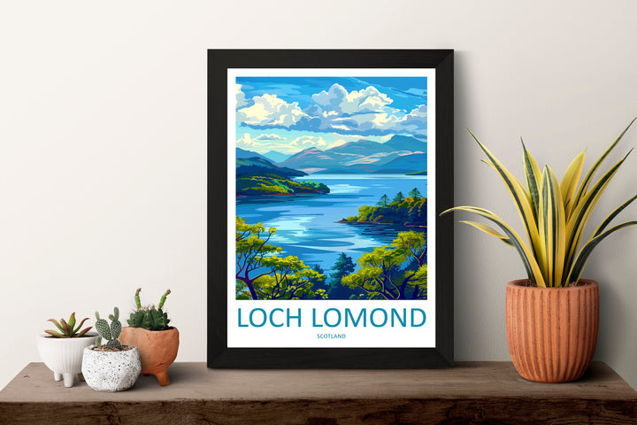Loch Lomond Travel Print Wall Art Loch Lomond Wall Hanging Home Decoration National Park Gift Art Lovers Wall Art Print Loch Lomond Poster
