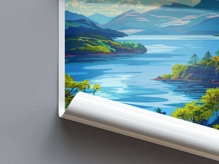 Loch Lomond Travel Print Wall Art Loch Lomond Wall Hanging Home Decoration National Park Gift Art Lovers Wall Art Print Loch Lomond Poster
