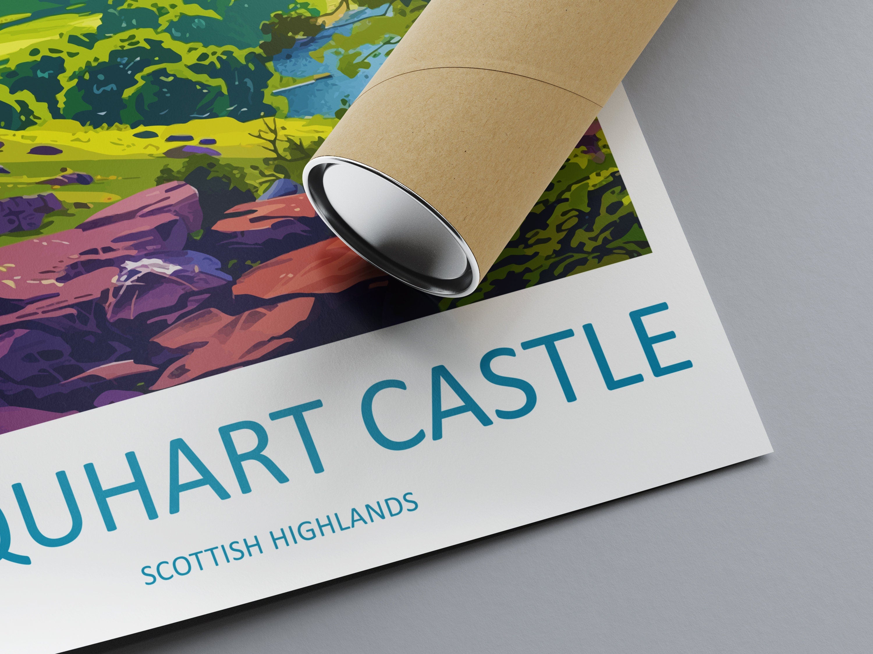 Scottish Highlands Travel Print Urquhart Castle Home Décor Scottish Highlands Art Print Urquhart Castle Wall Print For Scottish Gift