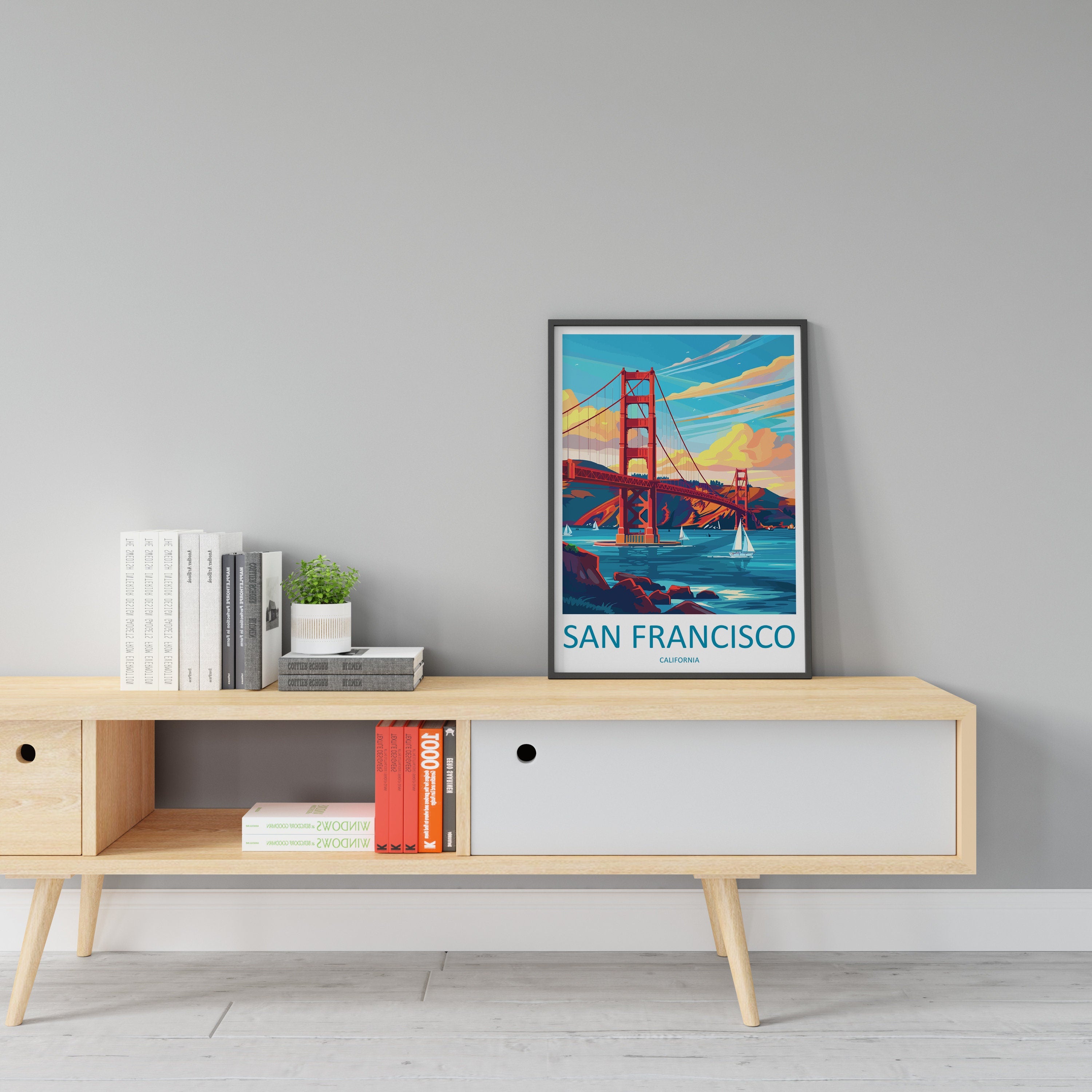 San Francisco Golden Gate Travel Print