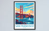 San Francisco Golden Gate Travel Print