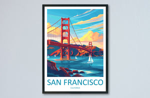 San Francisco Golden Gate Travel Print