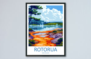 Rotorua Travel Print