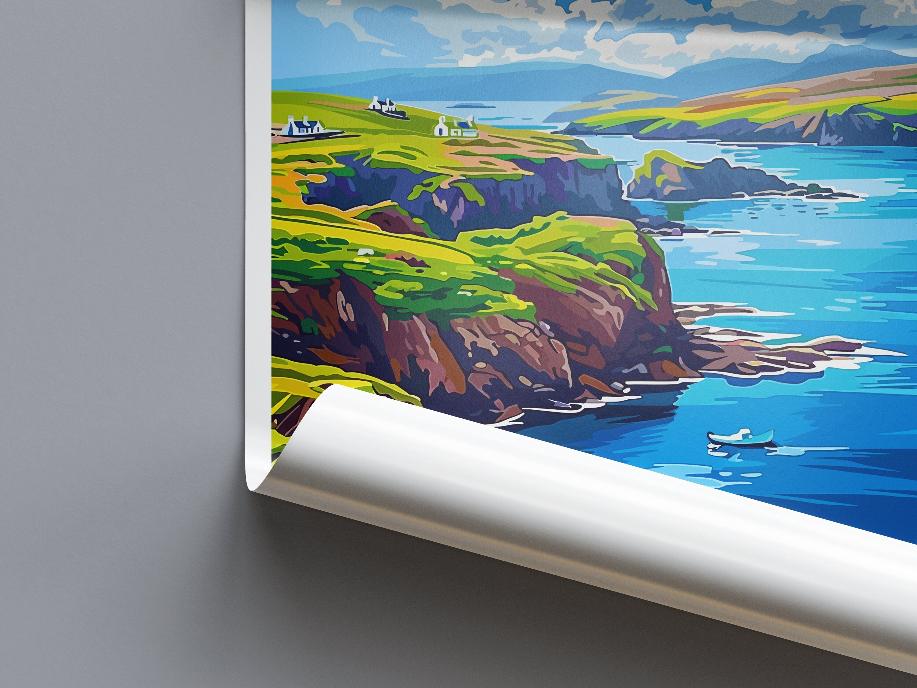 Shetland Travel Print Shetland Home Décor Scotland Art Print Shetland Wall Print For Shetland Gift Wall Hanging Scottish Islands Shetland