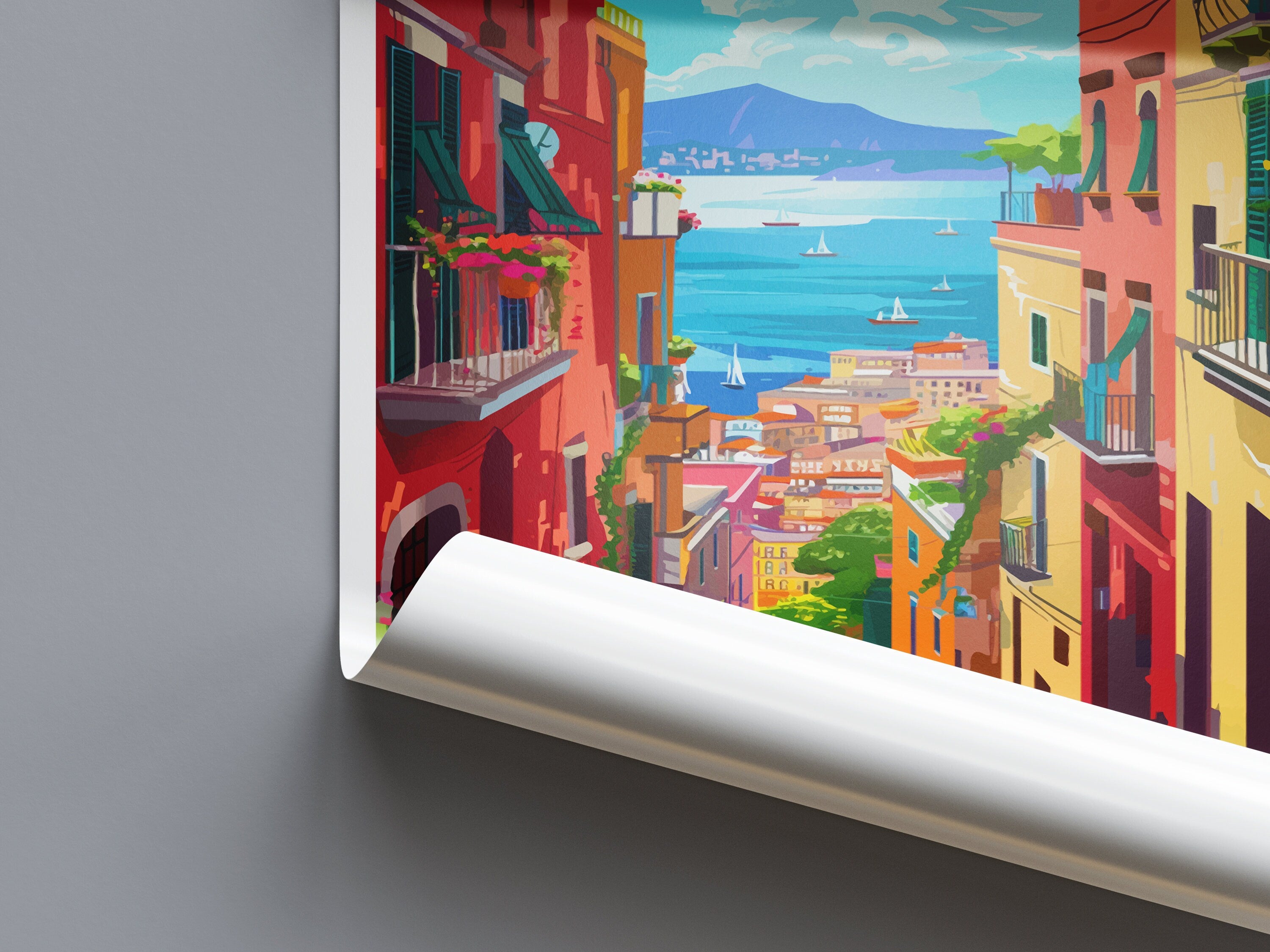 Naples Travel Print