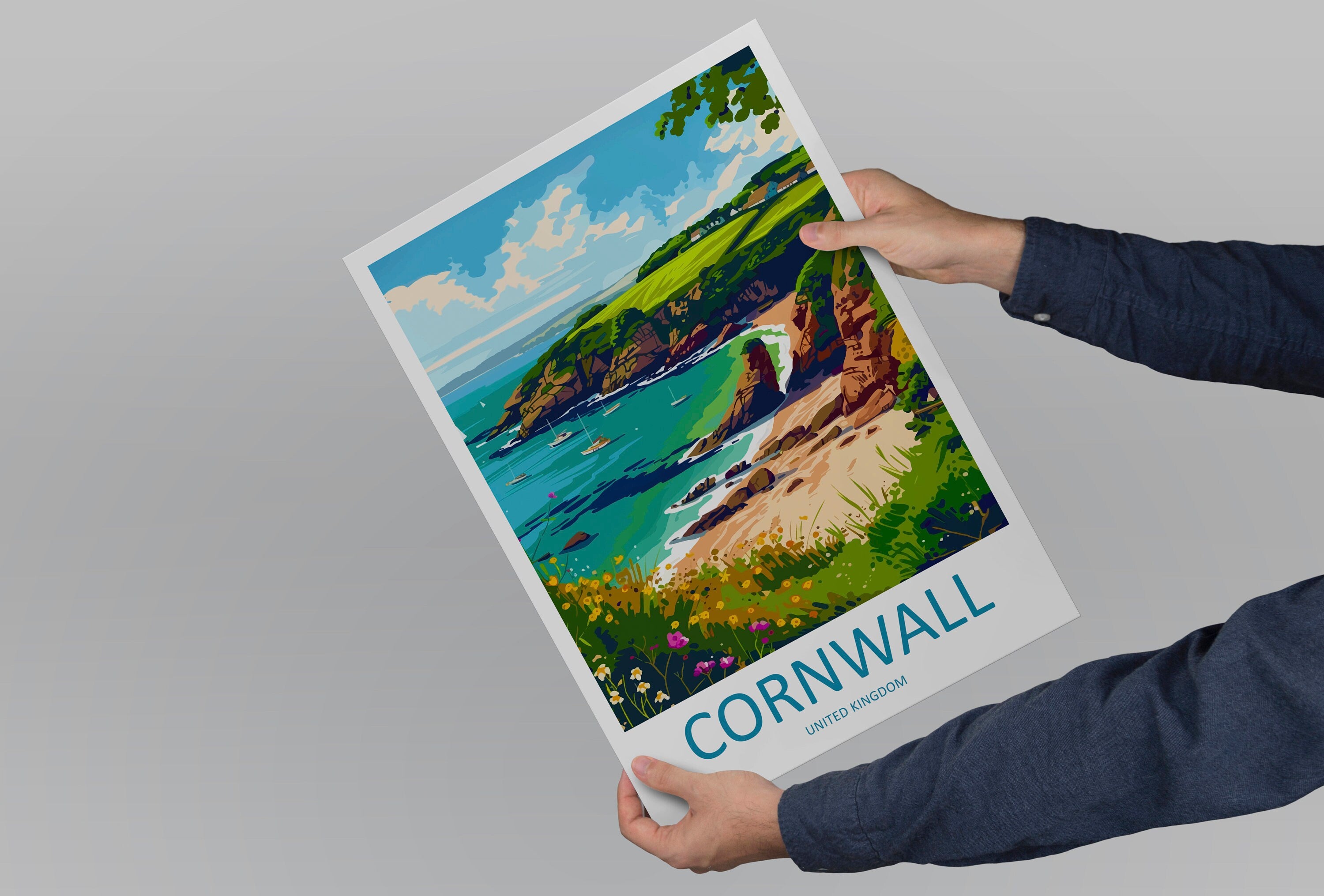 Cornwall Travel Print