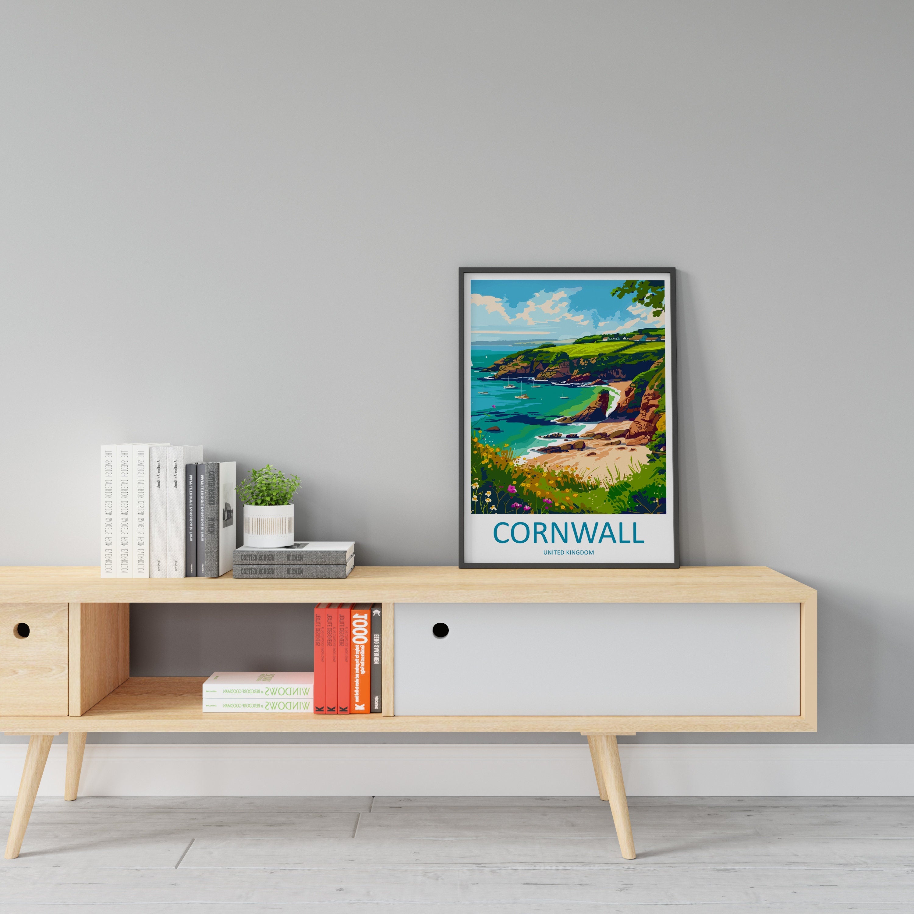 Cornwall Travel Print