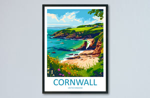 Cornwall Travel Print