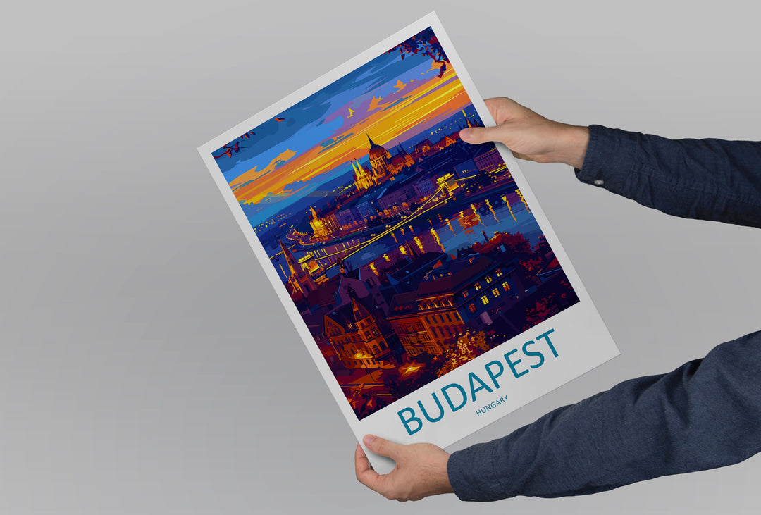 Budapest Travel Print Wall Art Budapest Wall Hanging Home Décor Budapest Gift Art Lovers Hungary Art Lover Gift Budapest Wall Décor
