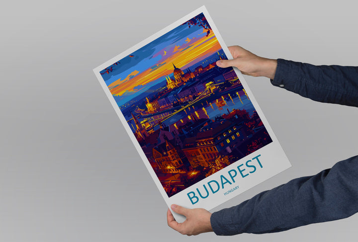 Budapest Travel Print Wall Art Budapest Wall Hanging Home Décor Budapest Gift Art Lovers Hungary Art Lover Gift Budapest Wall Décor