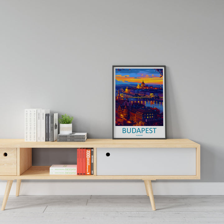 Budapest Travel Print Wall Art Budapest Wall Hanging Home Décor Budapest Gift Art Lovers Hungary Art Lover Gift Budapest Wall Décor