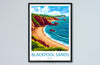 Blackpool Sands Travel Print