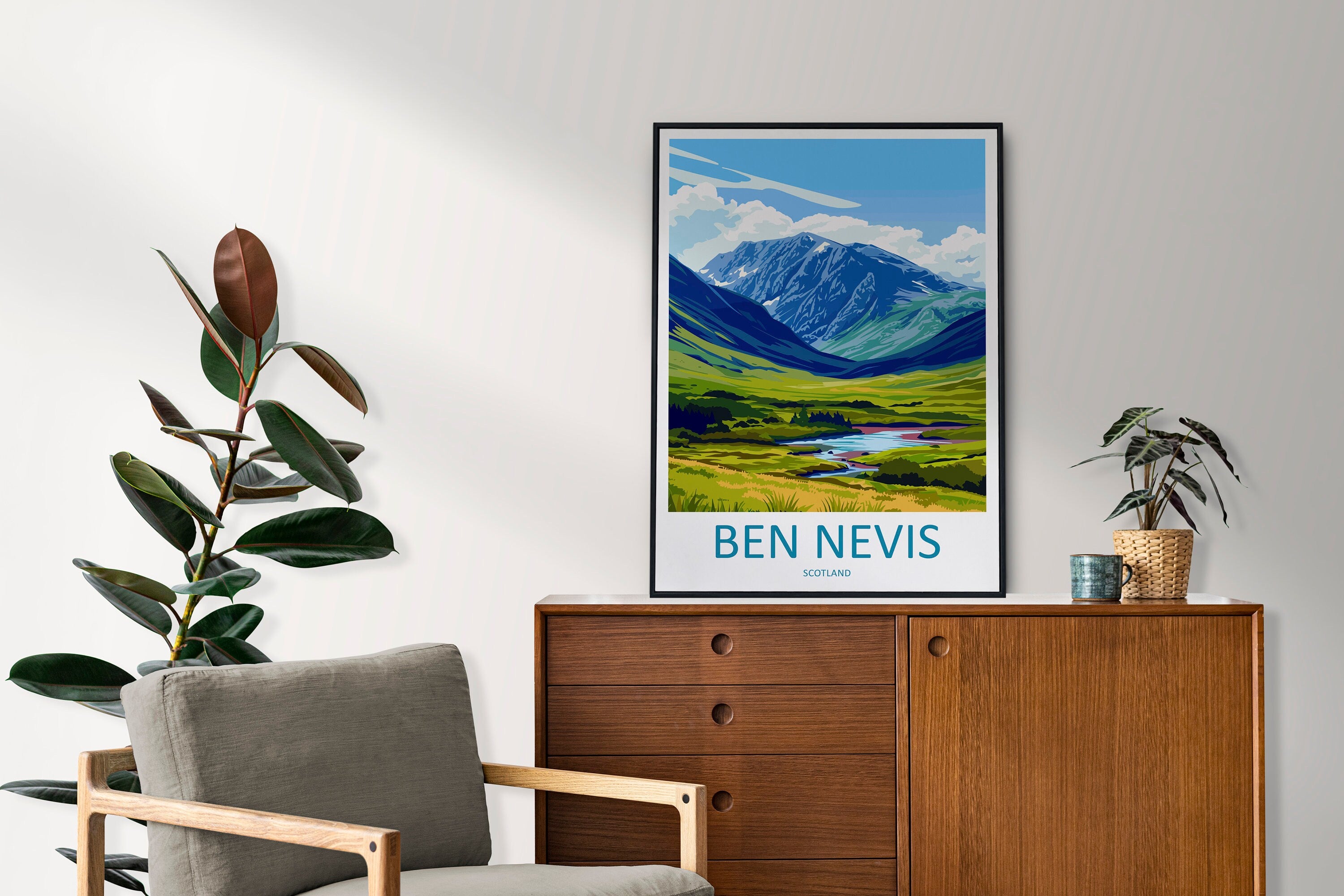 Ben Nevis Travel Print