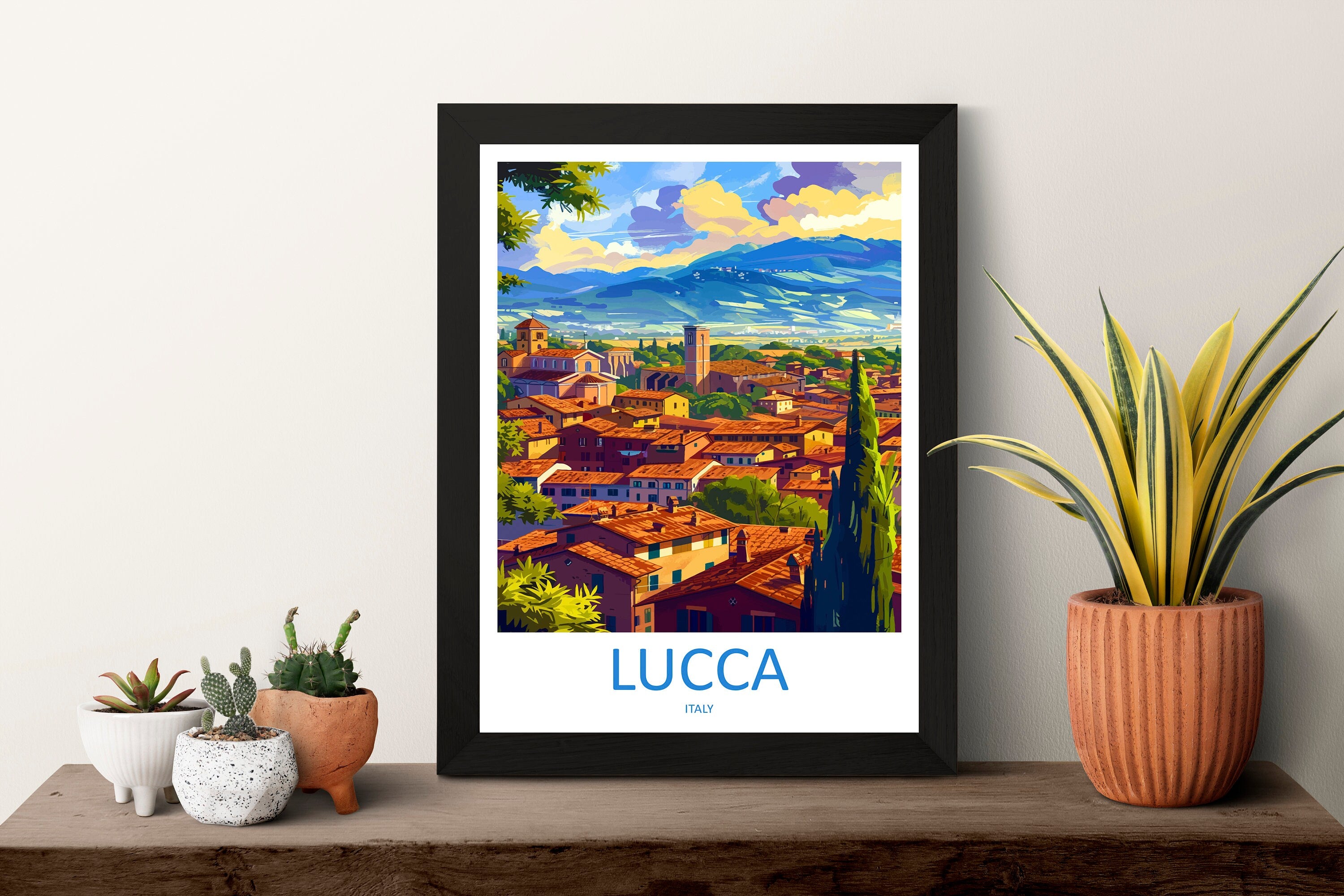 Lucca Travel Print