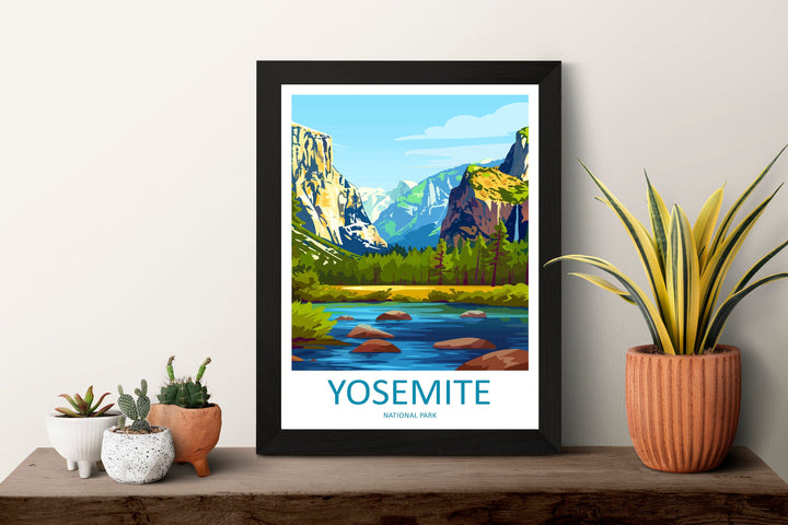Yosemite Travel Print Wall Art Yosemite Wall Hanging Home Decor National Park Gift Yosemite Lovers National Park Wall Yosemite National Park