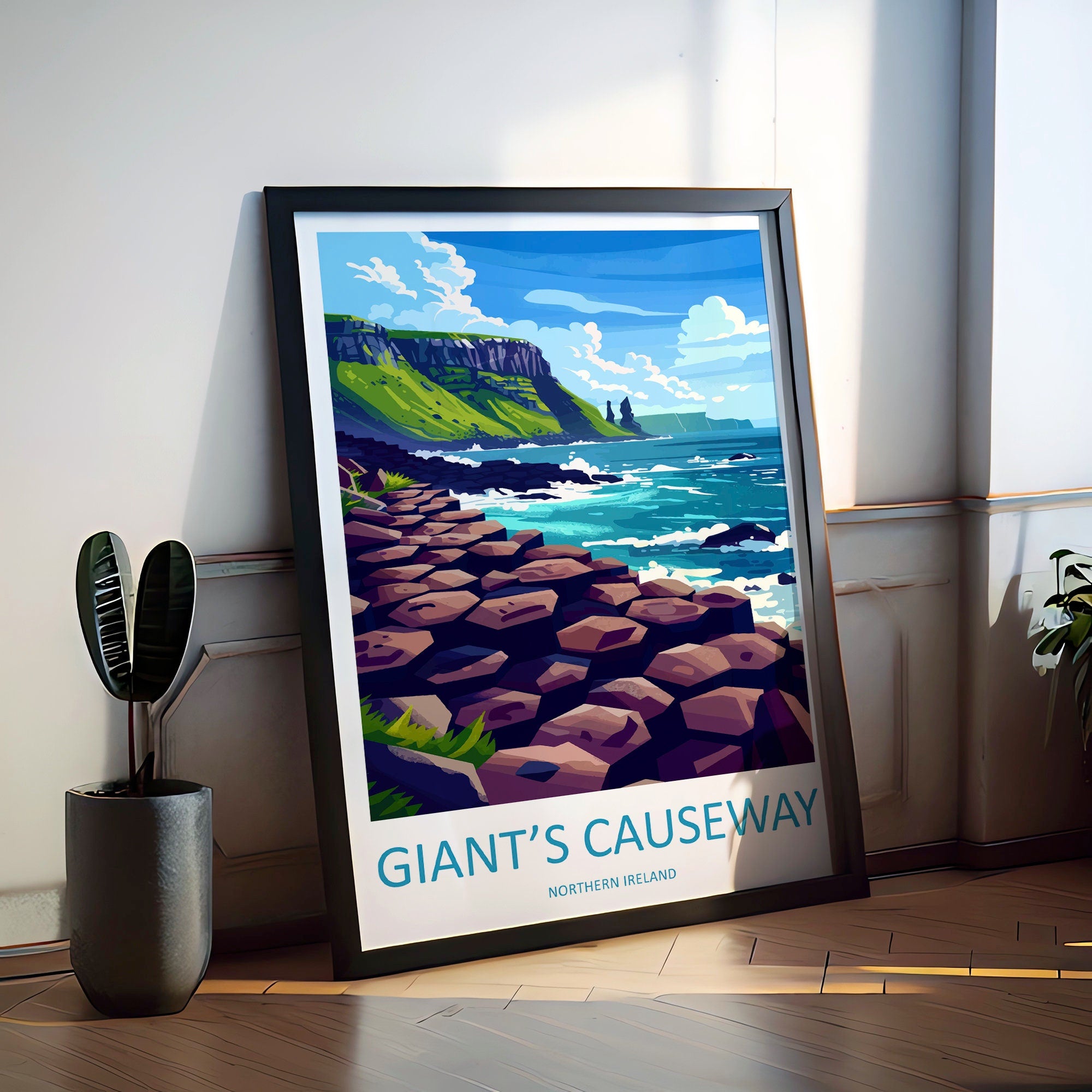 Giant's Causeway Print Giant's Causeway Home Décor Landscape Print Giant's Causeway