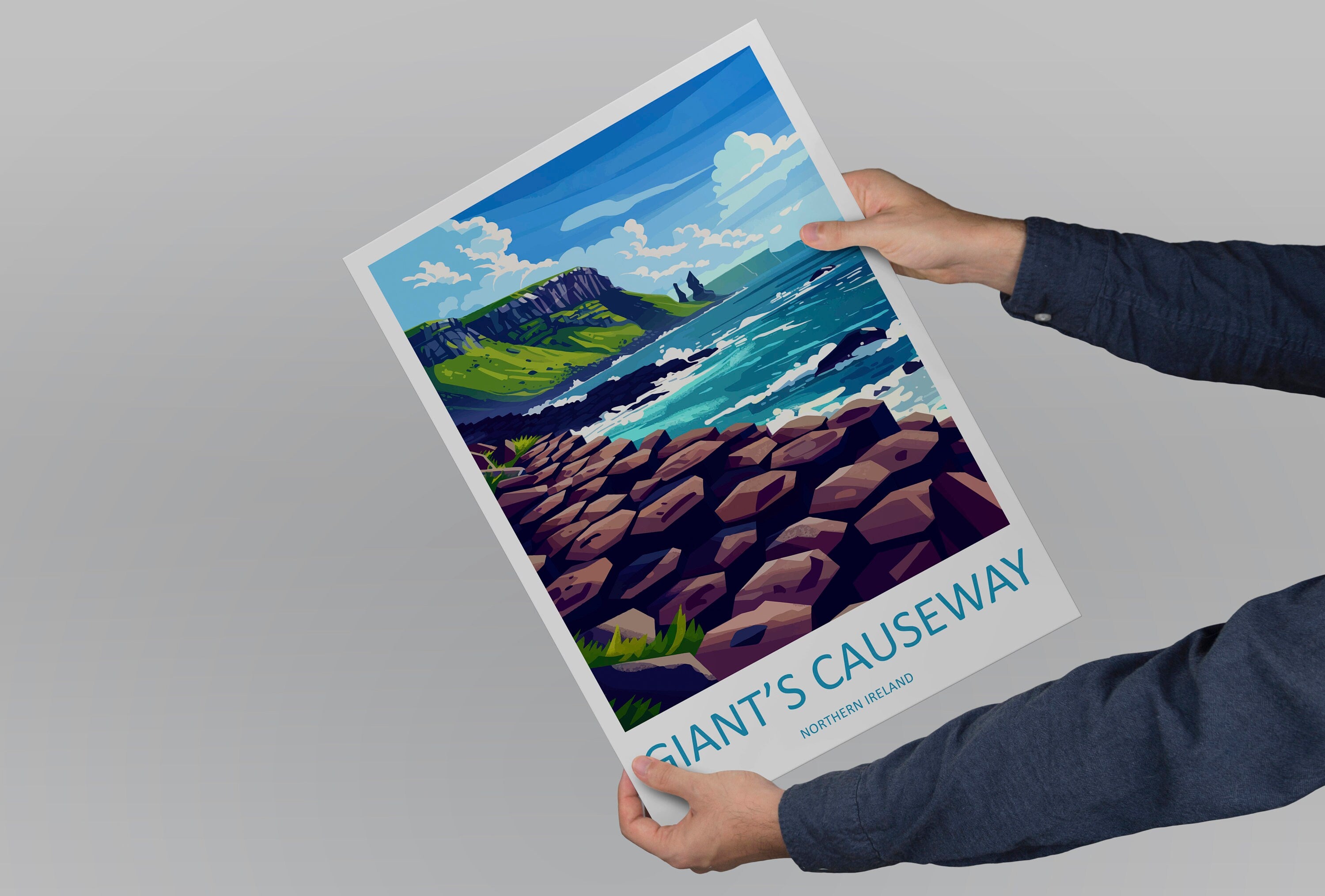 Giant's Causeway Print Giant's Causeway Home Décor Landscape Print Giant's Causeway