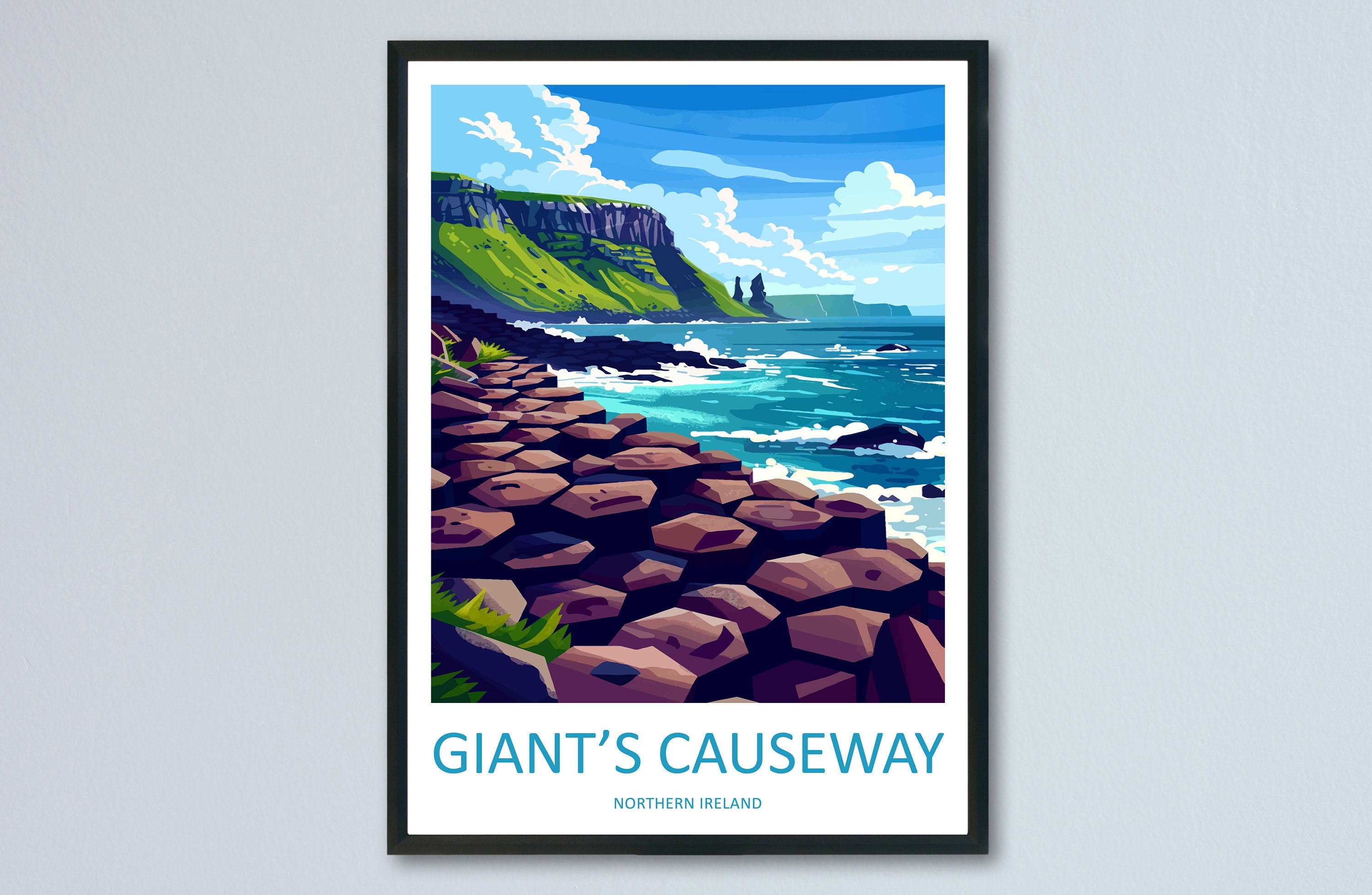 Giant's Causeway Print Giant's Causeway Home Décor Landscape Print Giant's Causeway