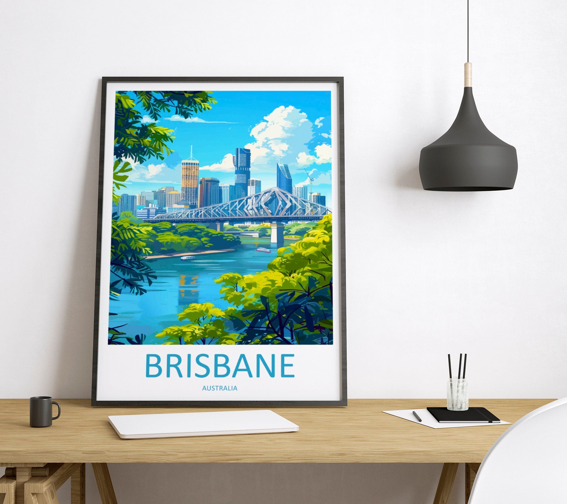 Brisbane Travel Print