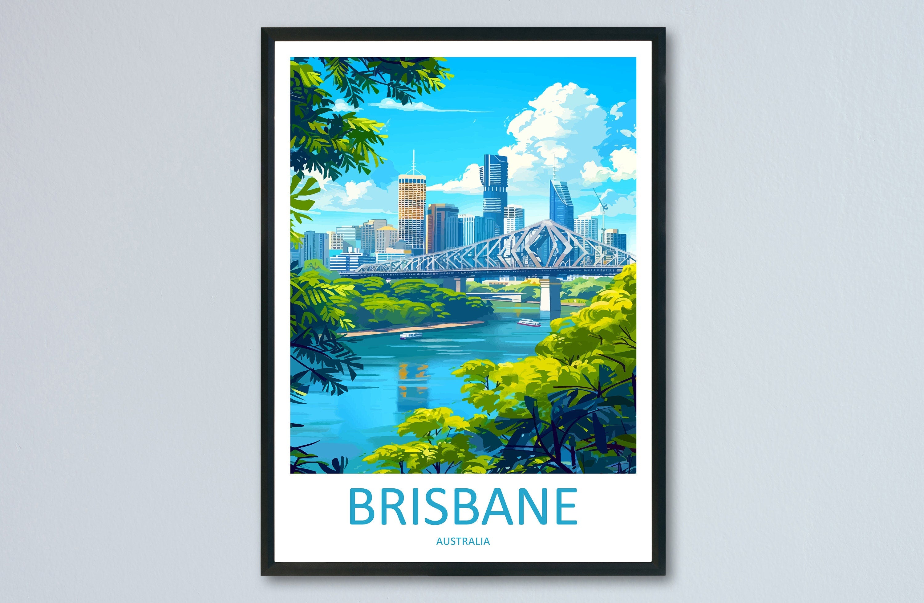 Brisbane Travel Print