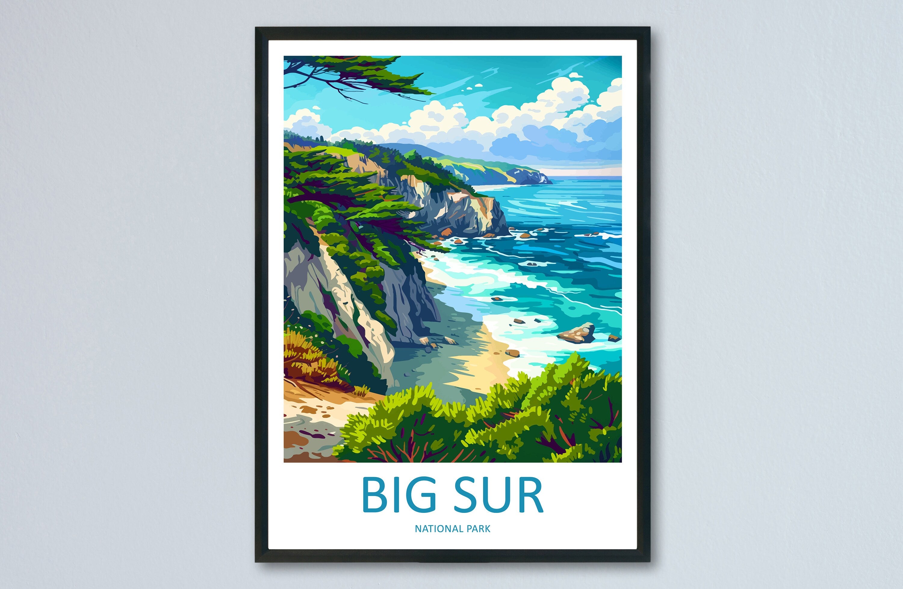 Big Sur National Park Travel Print