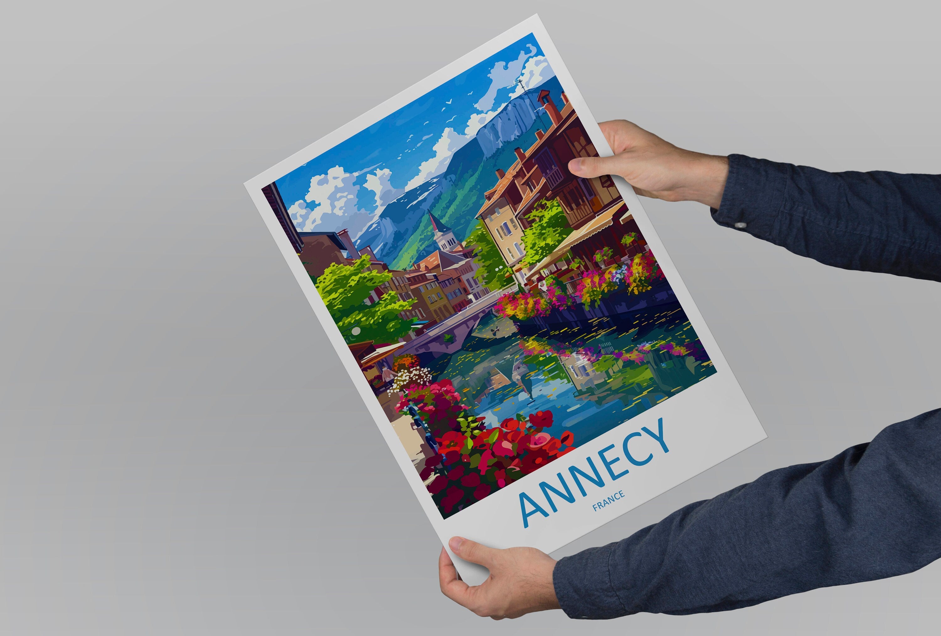 Annecy Travel Print