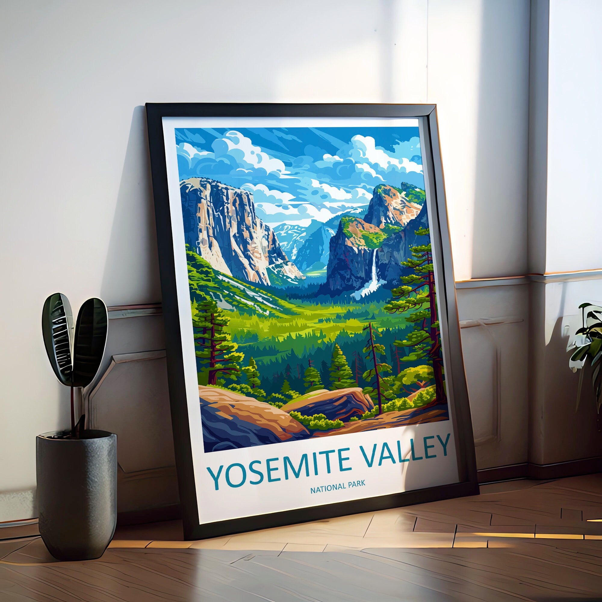 Yosemite Valley National Park Travel Print