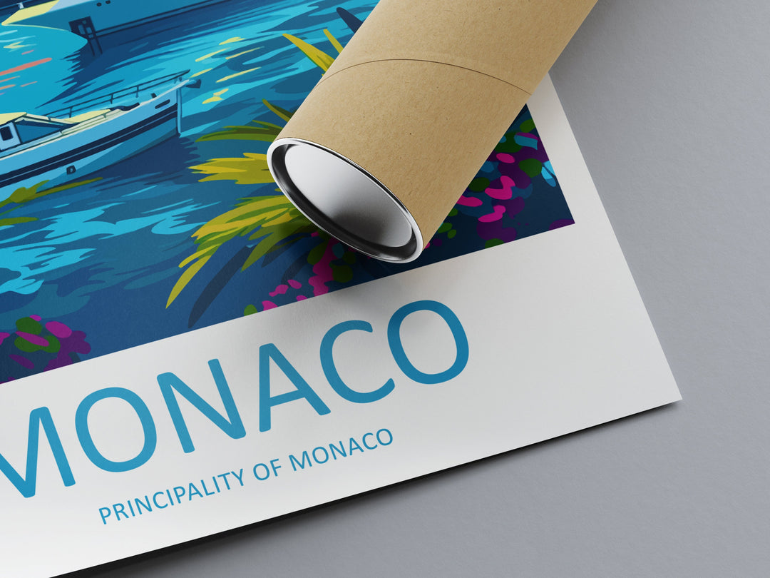 Monaco Travel Print Wall Art Monaco Wall Hanging Home Décor Monaco Gift Art Lovers Monaco Art Lover Gift Monaco Travel Art Wall Gift