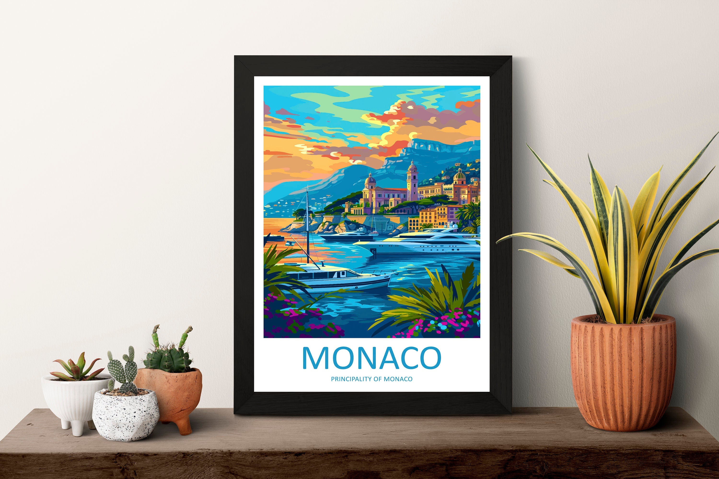 Monaco Travel Print