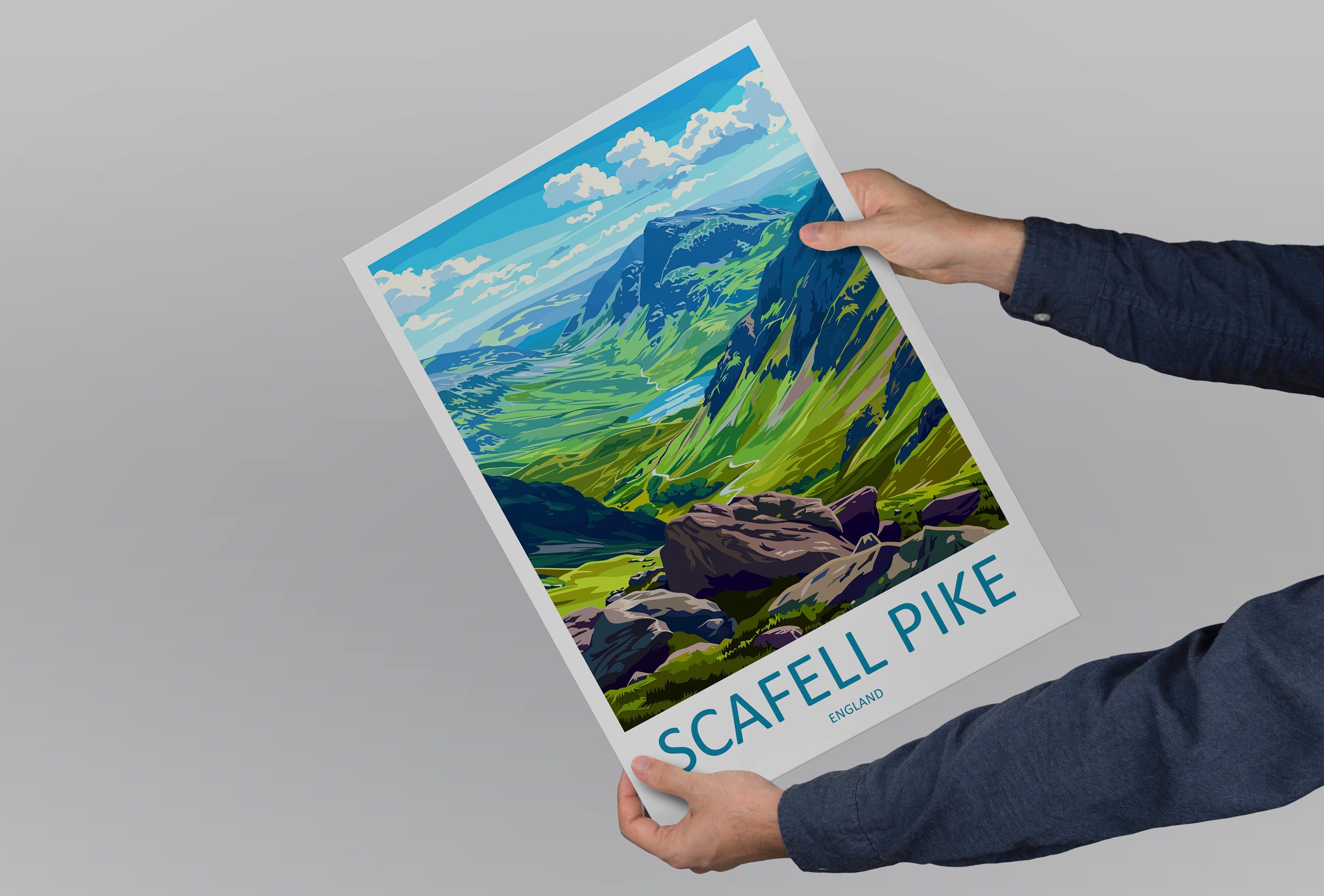 Scafell Pike Travel Print