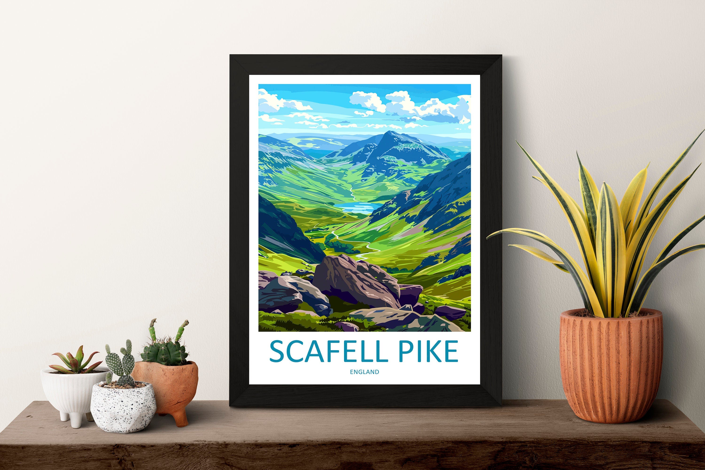 Scafell Pike Travel Print