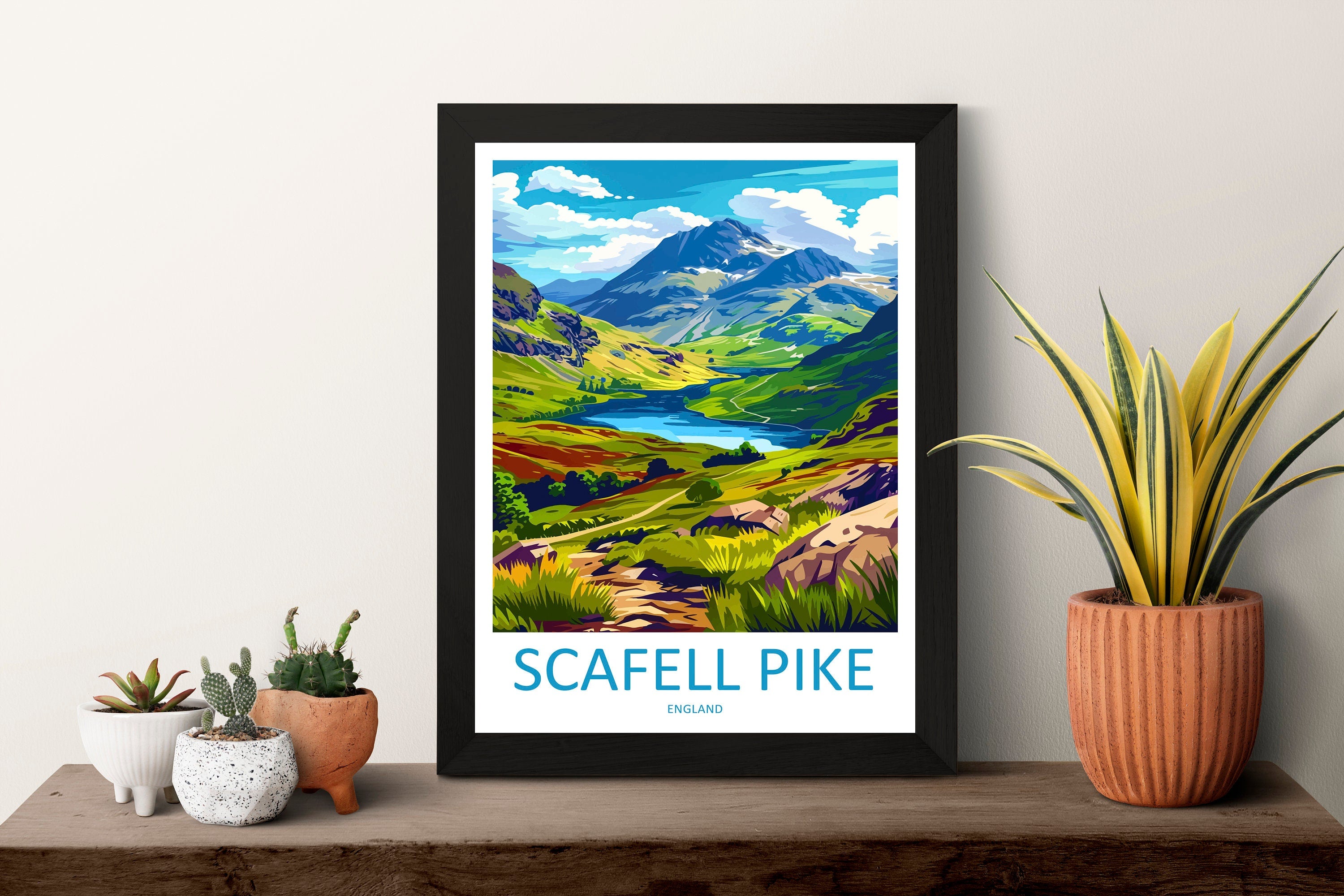 Scafell Pike Travel Print