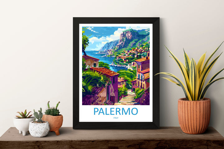Palermo Travel Print Palermo Sicily Home Décor Palermo Art Print Sicily Town Room Print For Sicily Gift Palermo Poster Wall Art For Italy
