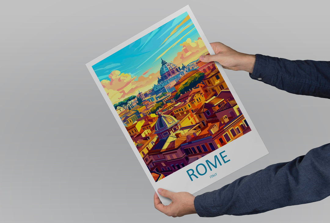 Rome Travel Print Wall Art Rome Wall Hanging Home Décor Rome Gift Art Lovers Italy Art Lover Gift Rome Print Italy Wall Art Decor