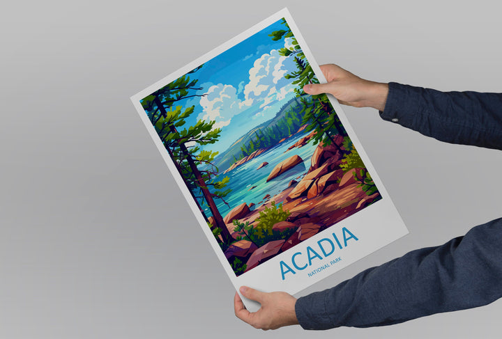 Acadia National Park Travel Print Wall Art Acadia National Park Wall Hanging Home Décor Acadia National Park Gift Art Lovers National Park