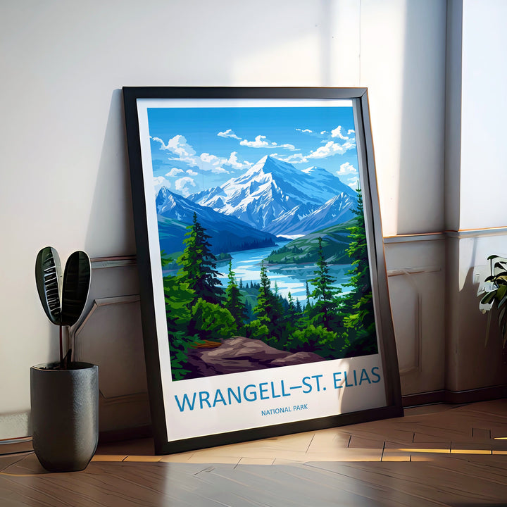 Wrangell-St. Elias National Park Travel Print Wall Art Wrangell-St. Elias National Park Wall Hanging Home Décor Wrangell-St. Elias National