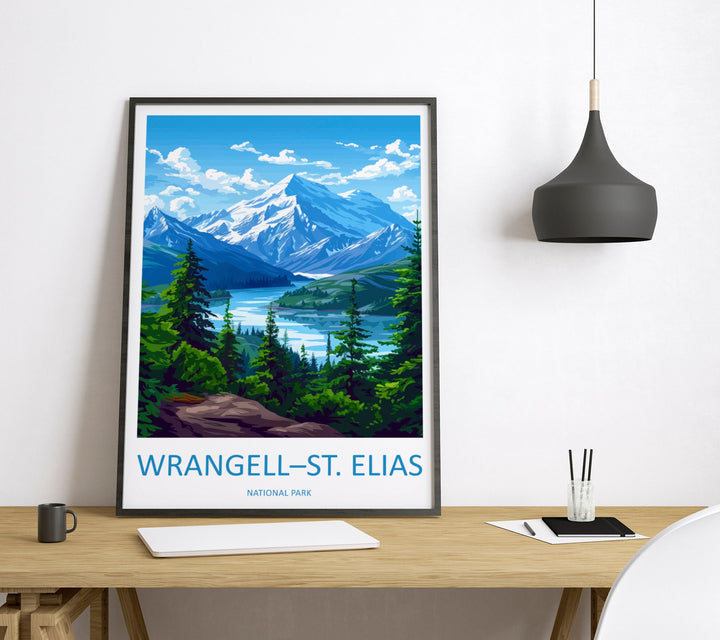 Wrangell-St. Elias National Park Travel Print Wall Art Wrangell-St. Elias National Park Wall Hanging Home Décor Wrangell-St. Elias National