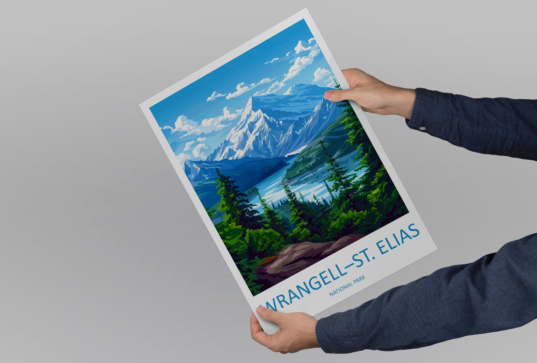 Wrangell-St. Elias National Park Travel Print Wall Art Wrangell-St. Elias National Park Wall Hanging Home Décor Wrangell-St. Elias National