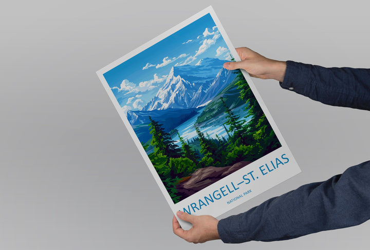 Wrangell-St. Elias National Park Travel Print Wall Art Wrangell-St. Elias National Park Wall Hanging Home Décor Wrangell-St. Elias National
