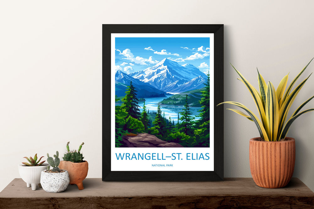 Wrangell-St. Elias National Park Travel Print Wall Art Wrangell-St. Elias National Park Wall Hanging Home Décor Wrangell-St. Elias National