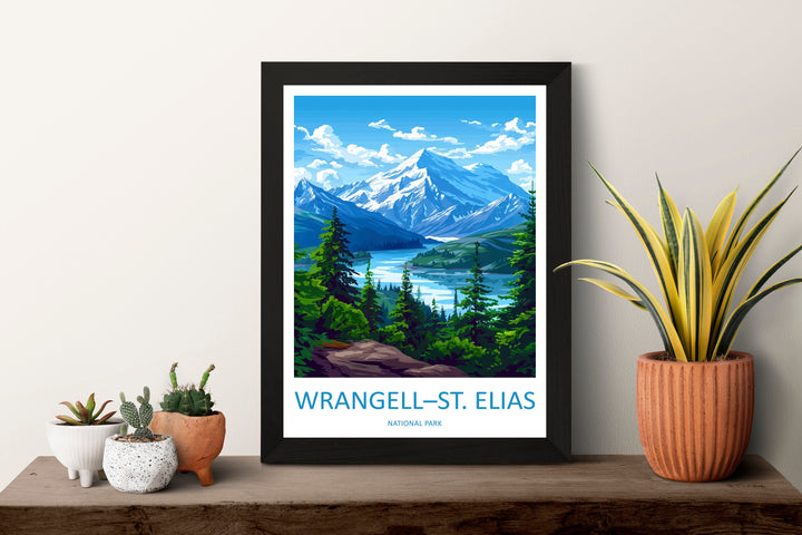 Wrangell-St. Elias National Park Travel Print Wall Art Wrangell-St. Elias National Park Wall Hanging Home Décor Wrangell-St. Elias National