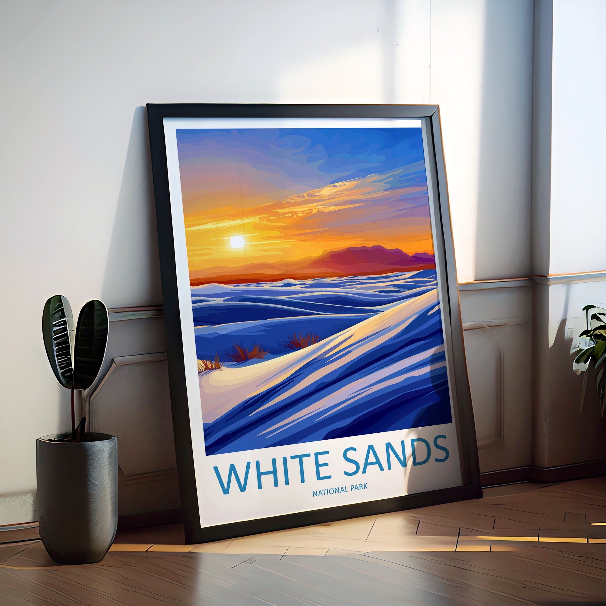 White Sands National Park Travel Print Wall Art White Sands National Park Wall Hanging Home Décor White Sands National Park Art Gift Poster