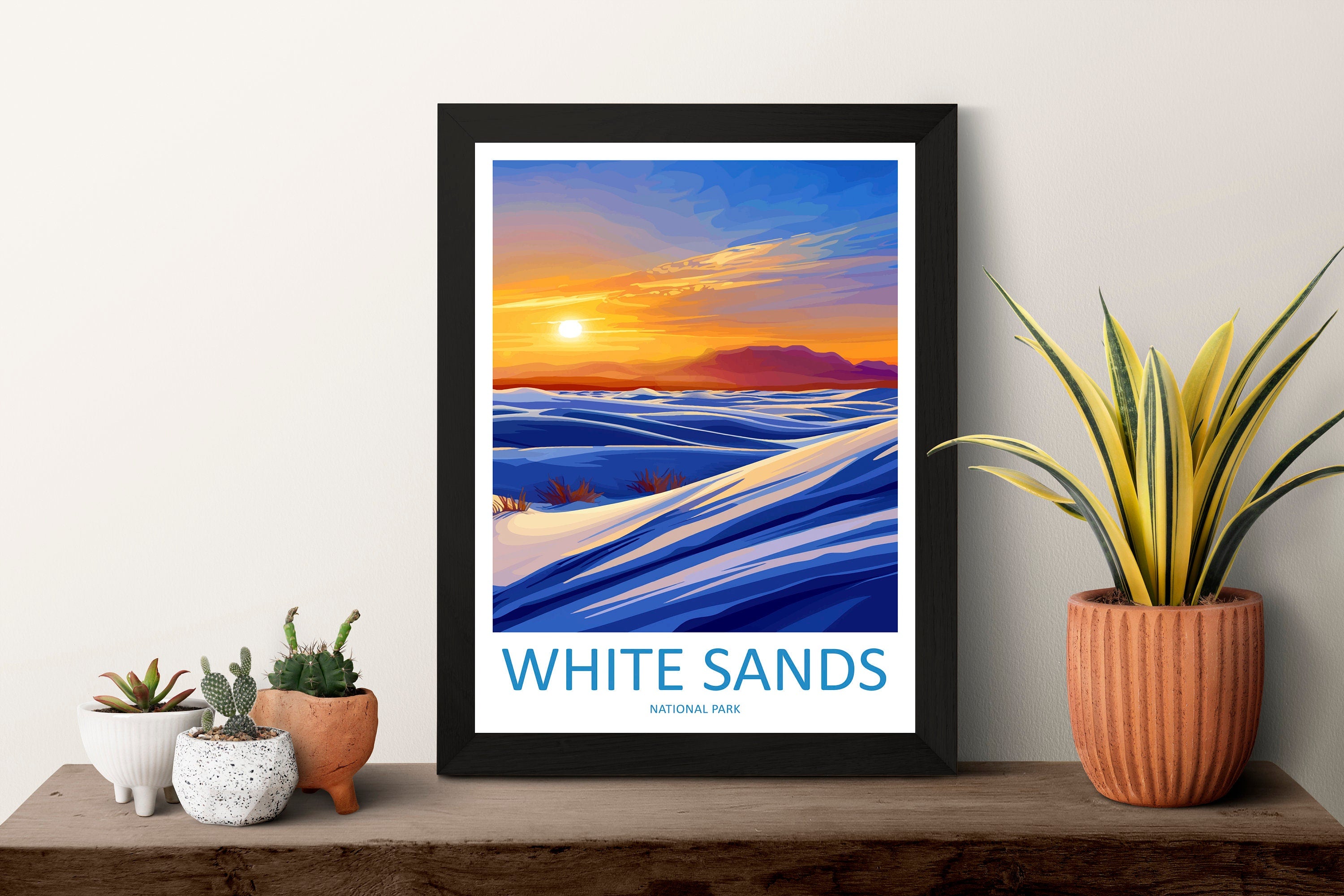 White Sands National Park Travel Print Wall Art White Sands National Park Wall Hanging Home Décor White Sands National Park Art Gift Poster