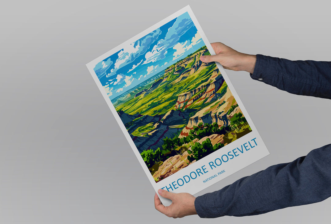 Theodore Roosevelt National Park Travel Print Wall Art Theodore Roosevelt National Park Wall Hanging Home Décor Theodore Roosevelt National