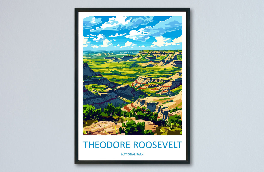Theodore Roosevelt National Park Travel Print Wall Art Theodore Roosevelt National Park Wall Hanging Home Décor Theodore Roosevelt National