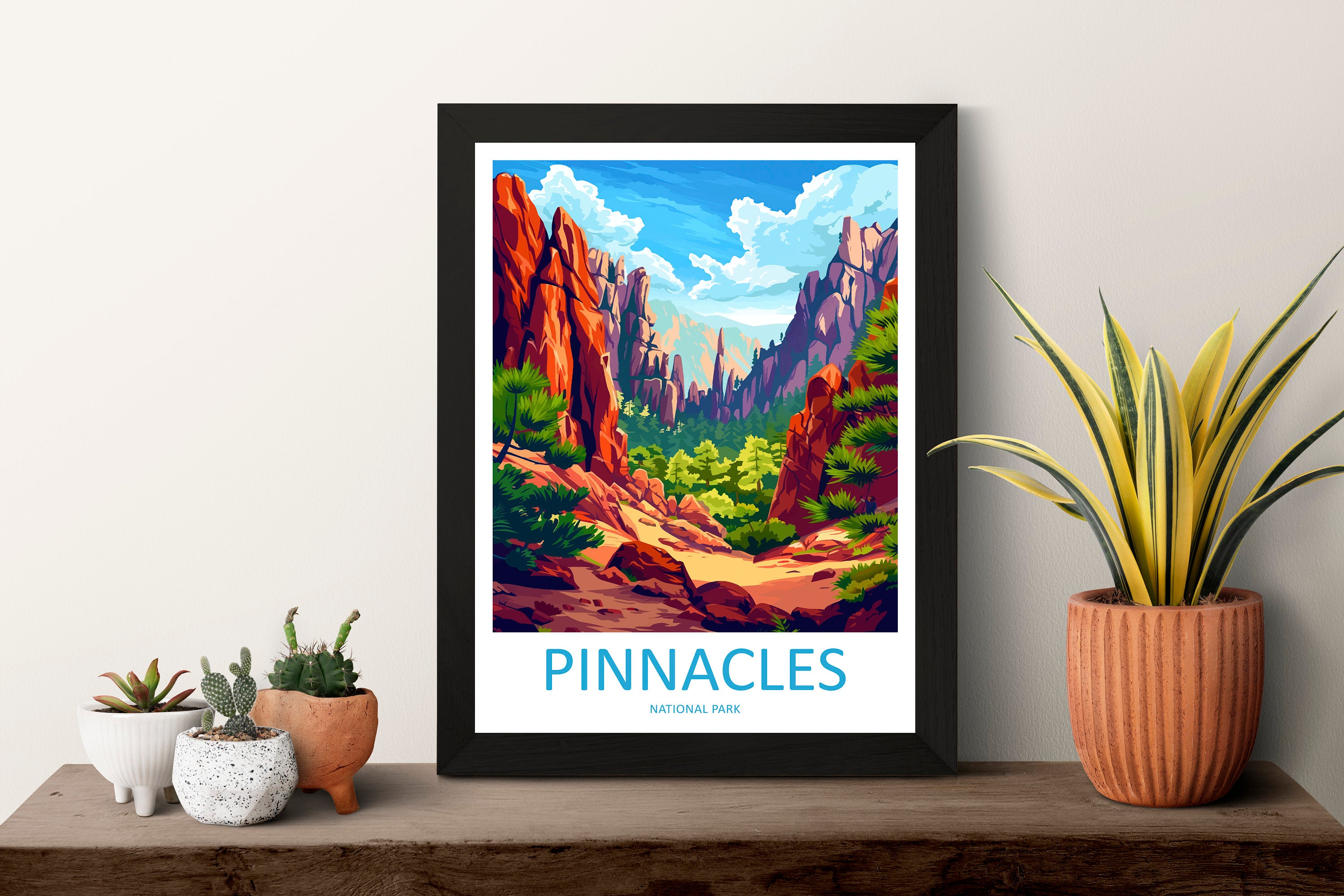 Pinnacles Travel Print